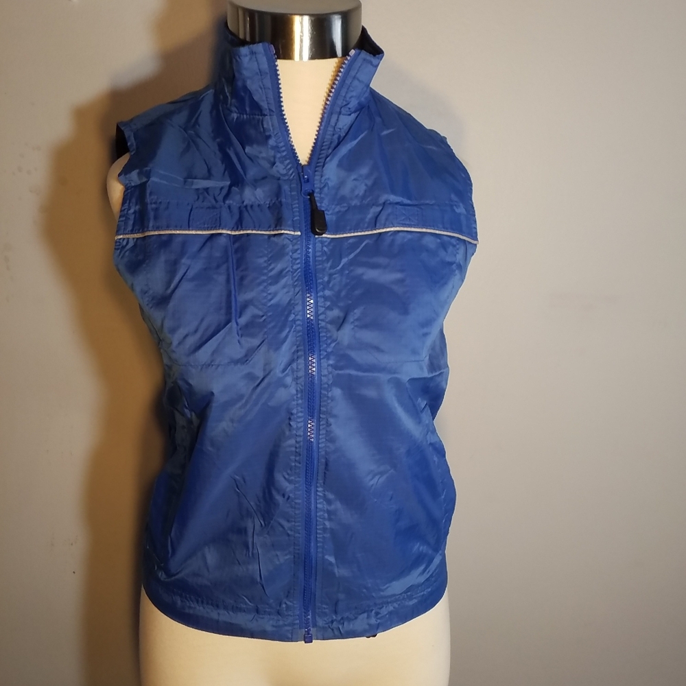 GAP Kids VEST M Lined WINDBREAKER BLUE Unisex